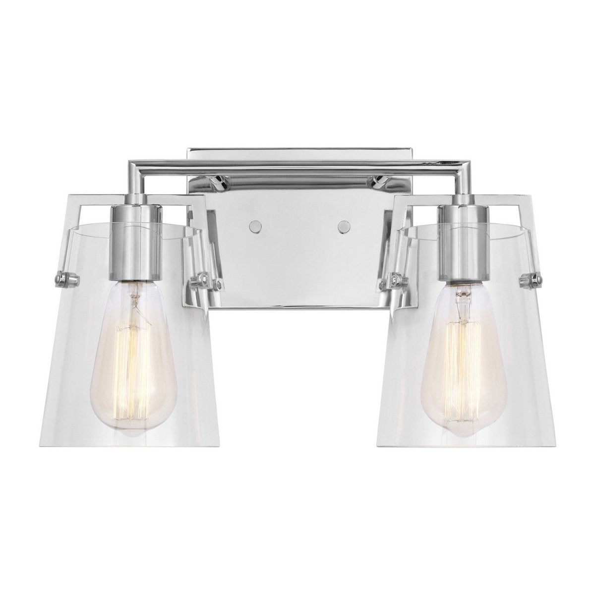 Luminaire de vanité Crofton - Chrome Transparent 14 5/8" by Visual Comfort Studio | Luminaires & cie