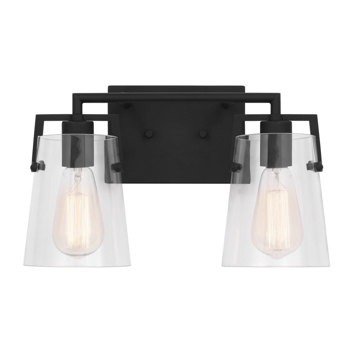 Luminaire de vanité Crofton - Noir minuit Transparent 14 5/8" by Visual Comfort Studio | Luminaires & cie