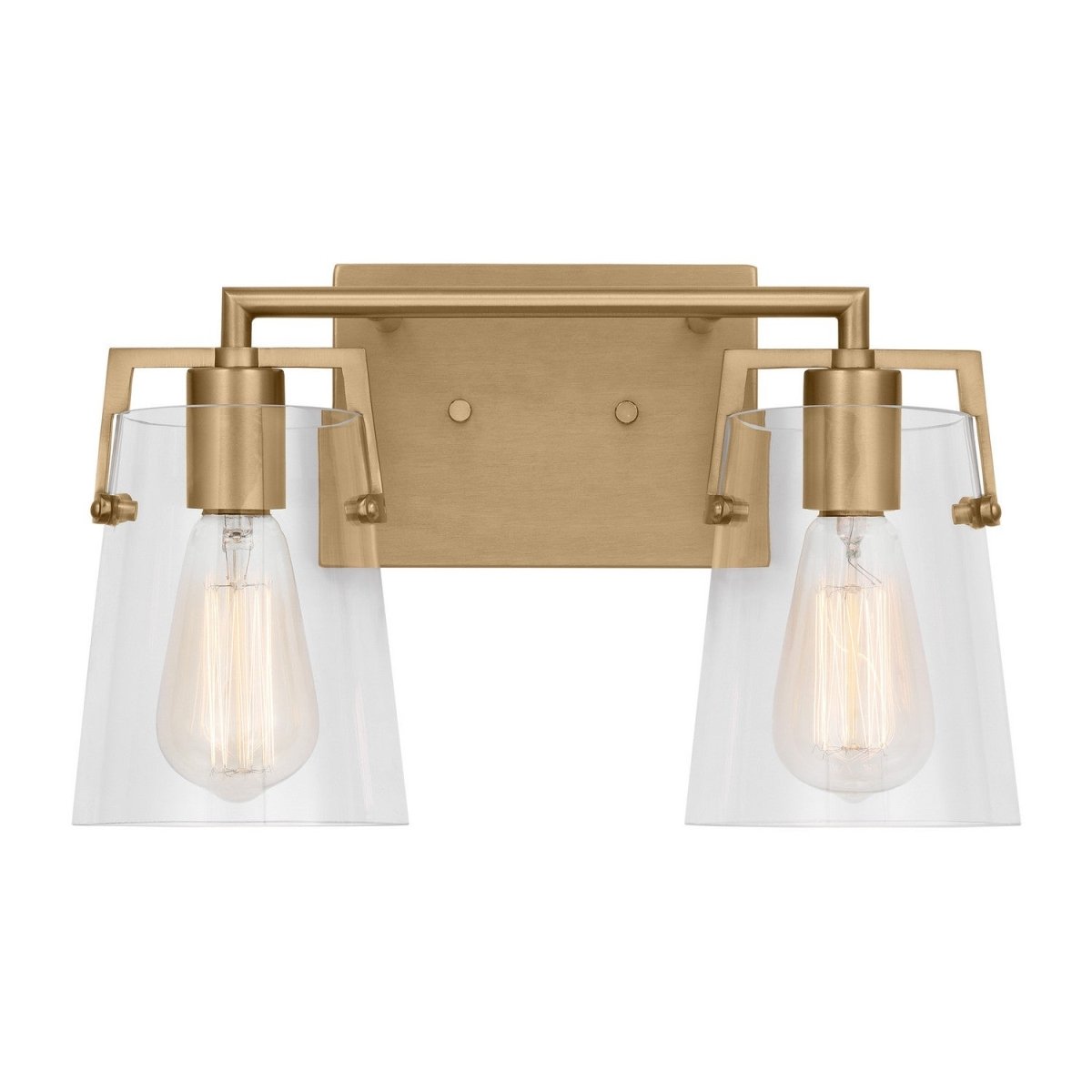 Luminaire de vanité Crofton - Laiton satiné Transparent 14 5/8" by Visual Comfort Studio | Luminaires & cie