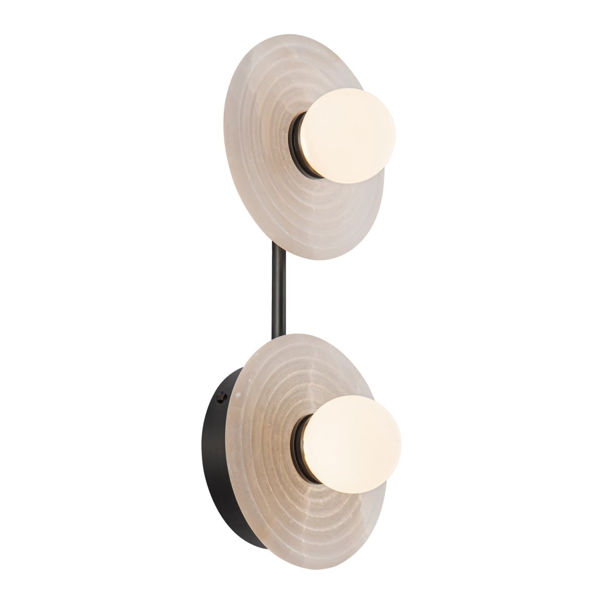 Luminaire de vanité Dahlia - Bronze / Albâtre urbain 13 3/4" by Alora Lighting | Luminaires & cie