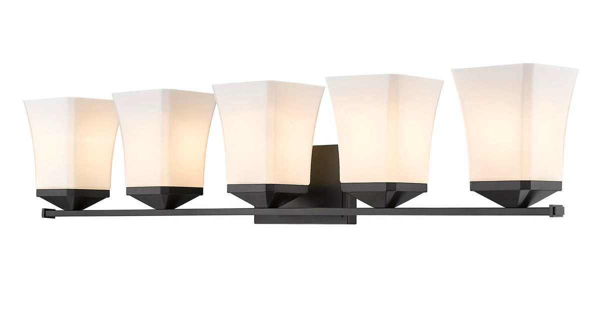 Luminaire de vanité Darcy Noir mat, 38" – Z-Lite