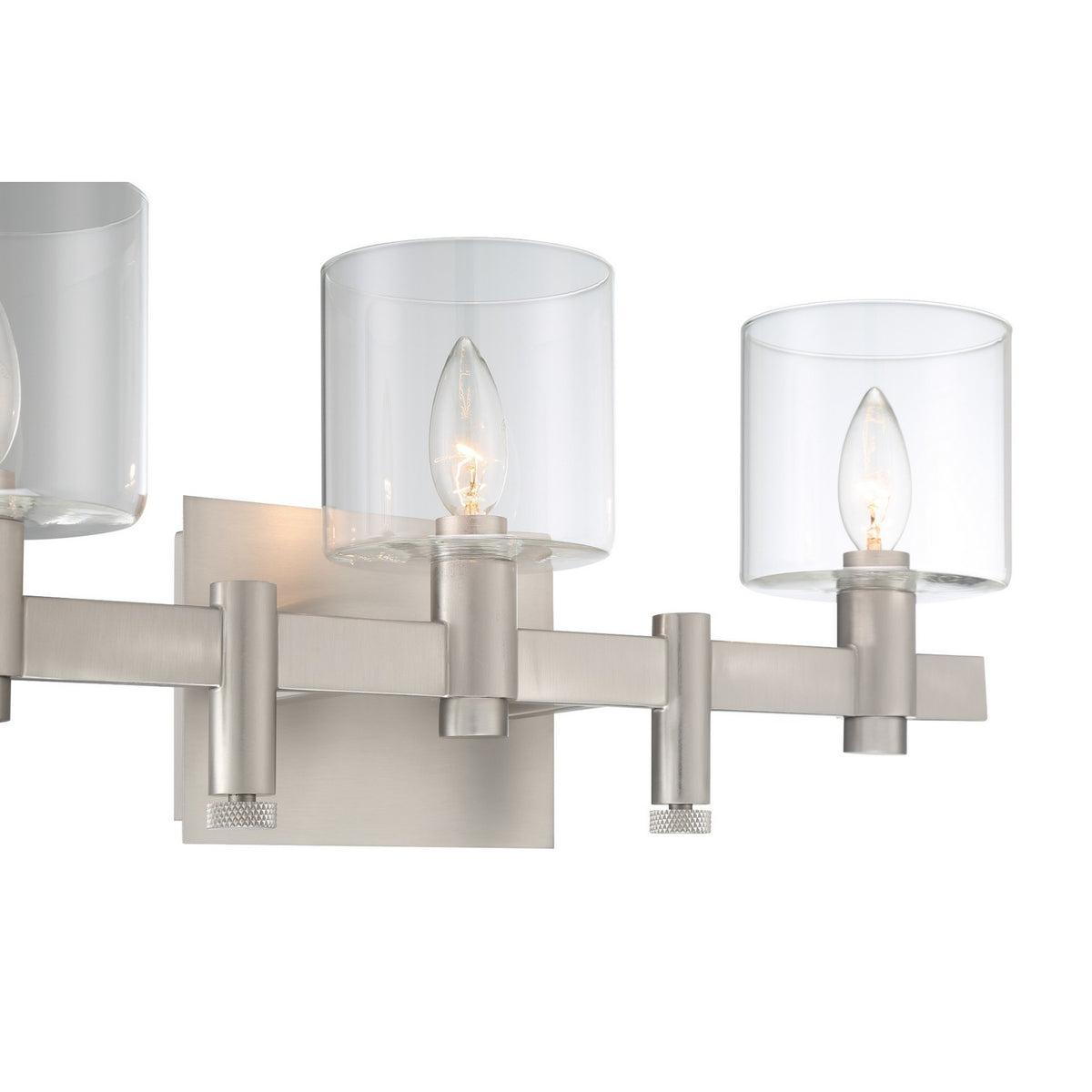 Luminaire de vanité Decato Nickel satiné, nombre ampoules 3 – vue 3