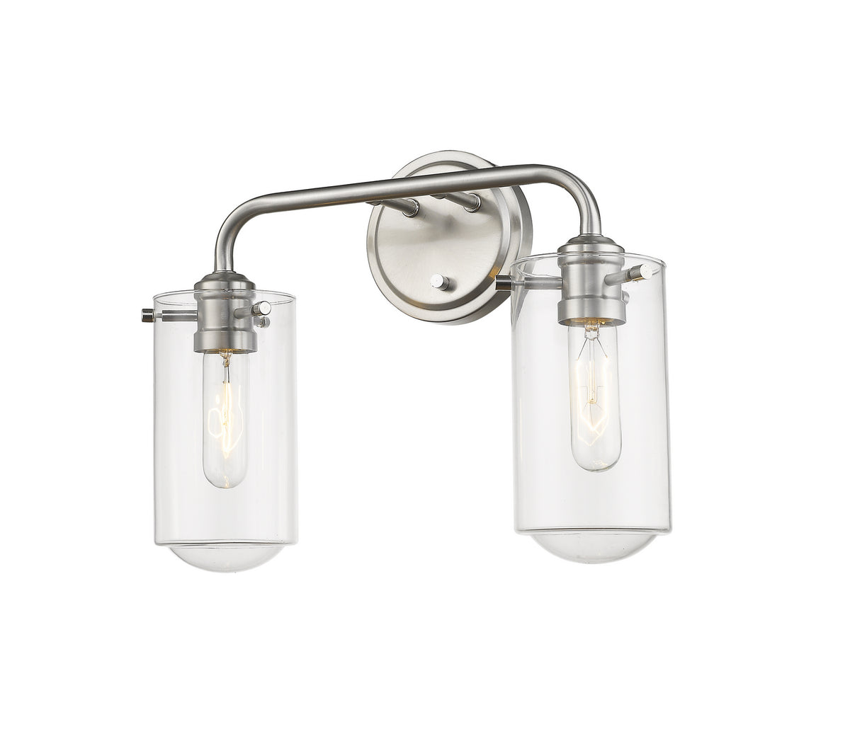 Luminaire de vanité Delaney Nickel brossé, 15" – Z-Lite