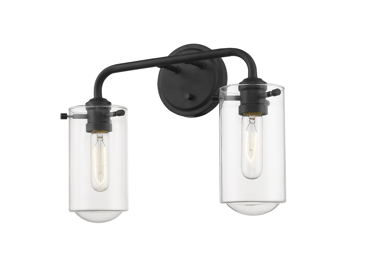 Luminaire de vanité Delaney Noir mat, 15" – vue 2