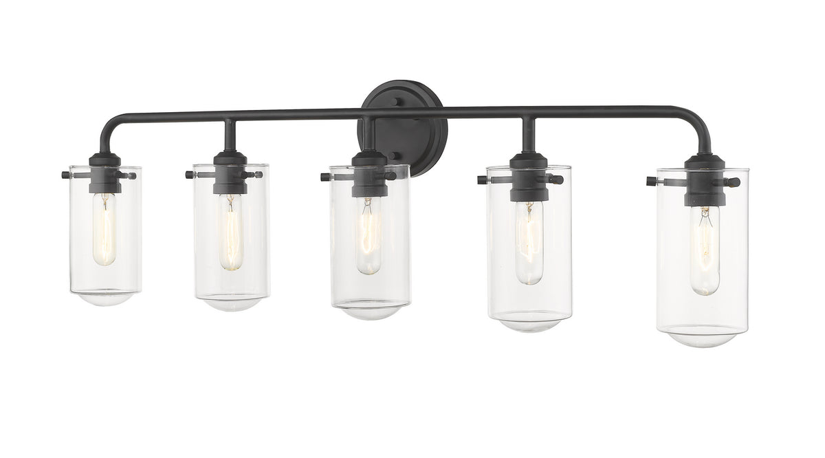 Luminaire de vanité Delaney Noir mat, 38" – vue 3