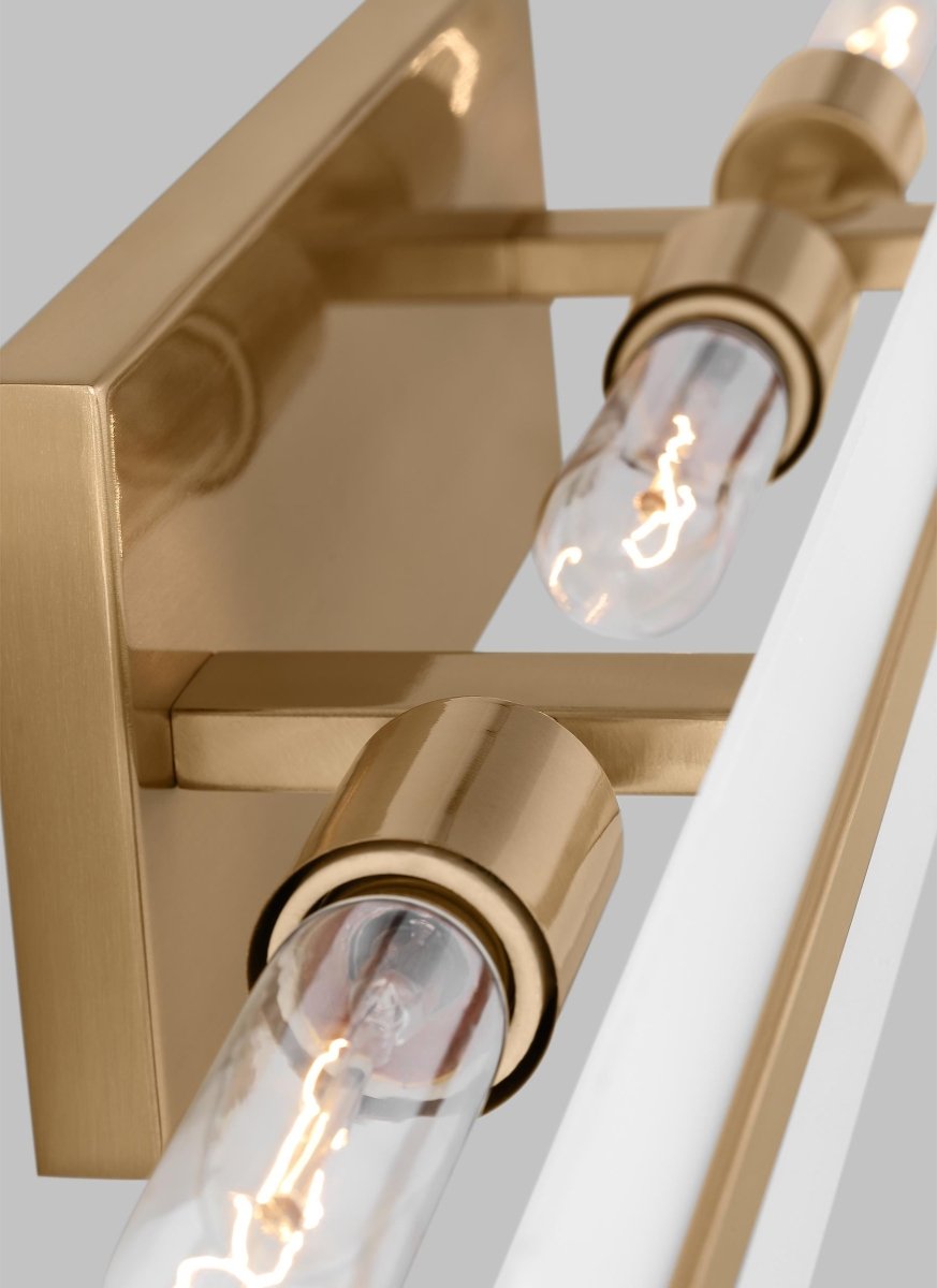 Luminaire de vanité Dex - Laiton satiné Ampoules DEL incluses 29 7/8" by Visual Comfort Studio | Luminaires & cie