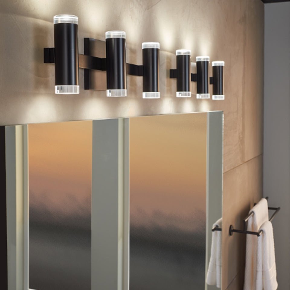 Luminaire de vanité Dobson II - Noir mat Simple by Tech Lighting | Luminaires & cie
