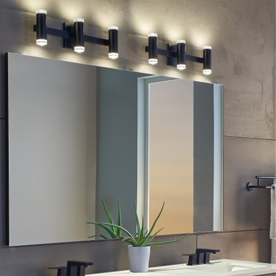 Luminaire de vanité Dobson II - Noir mat Multiple Shallow by Tech Lighting | Luminaires & cie