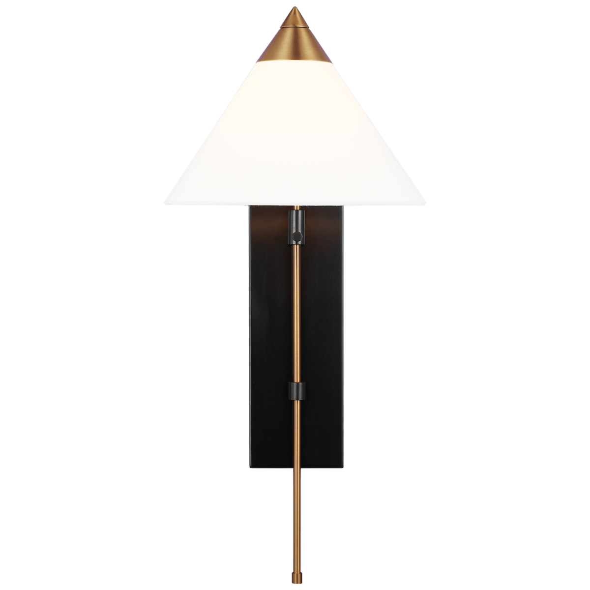 Luminaire de vanité Franklin - Laiton brûlé et bronze profond by Visual Comfort Studio | Luminaires & cie