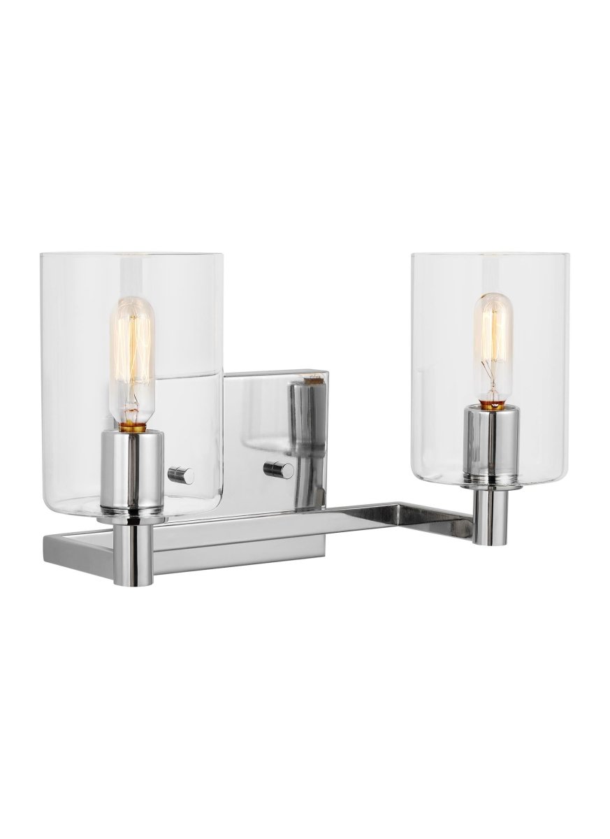 Luminaire de vanité Fullton - Chrome 14 1/4" Ampoules non - incluses by Visual Comfort Studio | Luminaires & cie