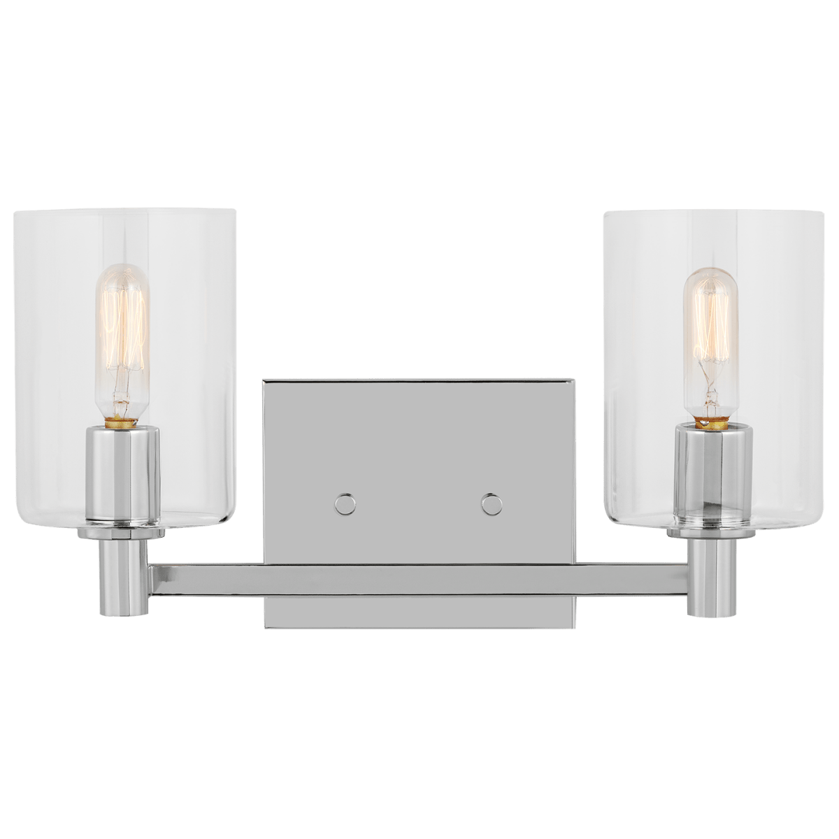 Luminaire de vanité Fullton - Chrome 14 1/4" Ampoules non - incluses by Visual Comfort Studio | Luminaires & cie