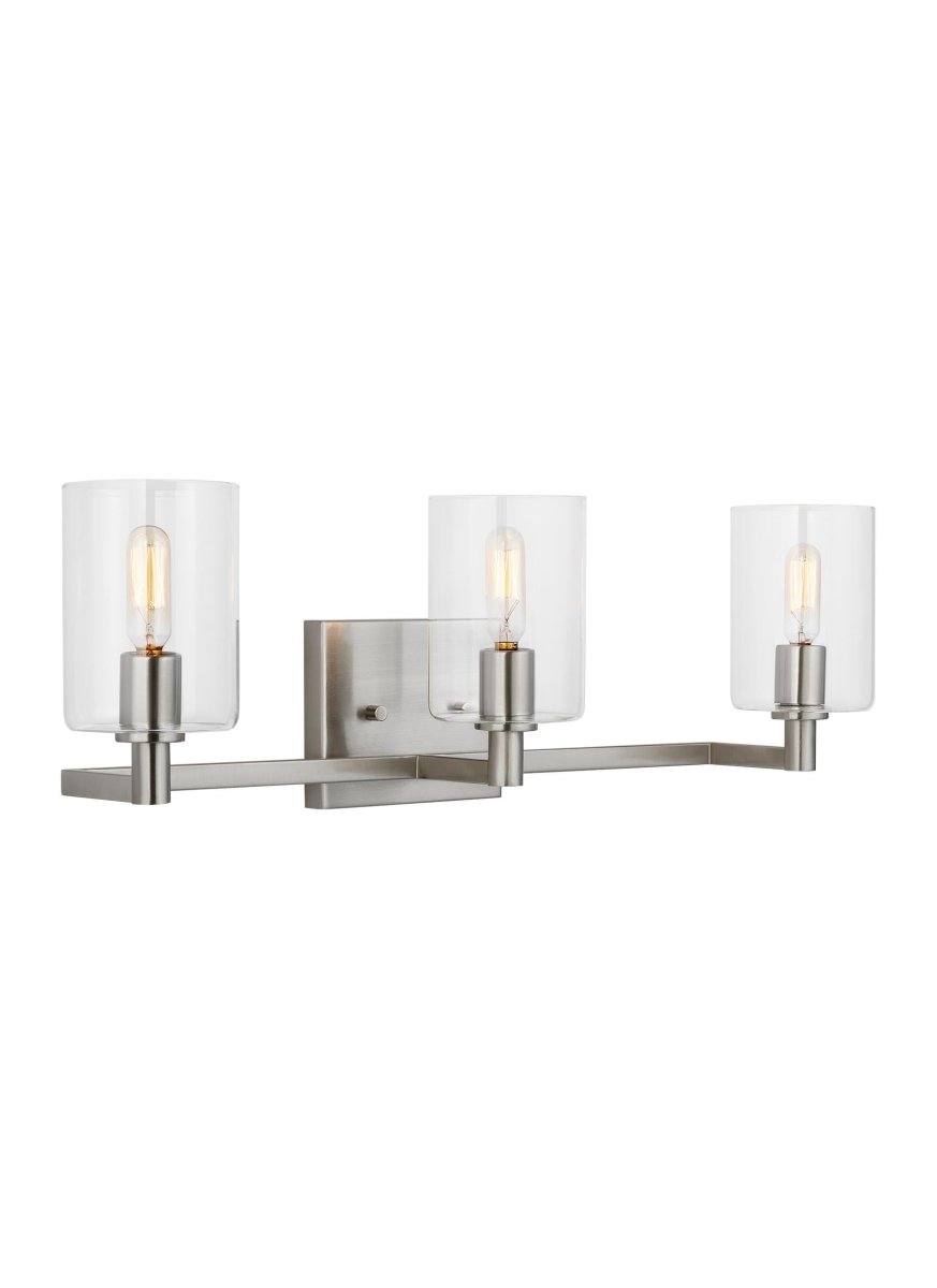 Luminaire de vanité Fullton - Nickel brossé 24 5/8" Ampoules non - incluses by Visual Comfort Studio | Luminaires & cie