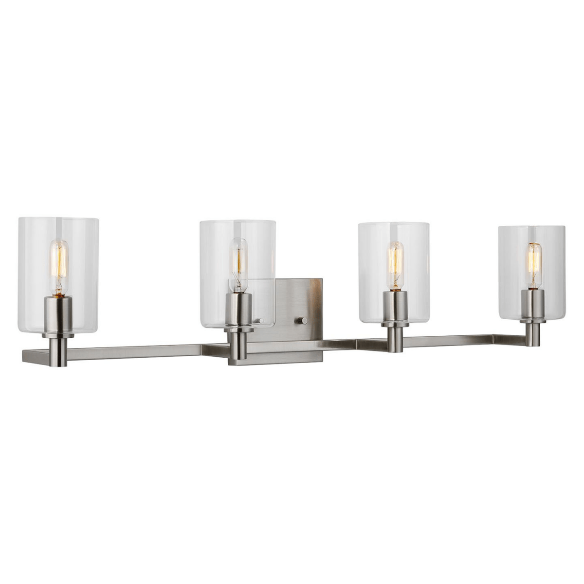 Luminaire de vanité Fullton - Nickel brossé 35" Ampoules non - incluses by Visual Comfort Studio | Luminaires & cie