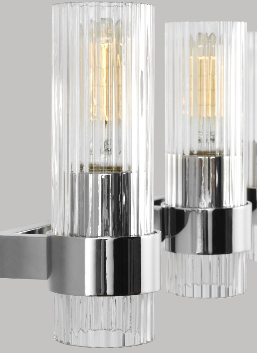 Luminaire de vanité Geneva - Nickel poli 22 1/2" by Visual Comfort Studio | Luminaires & cie