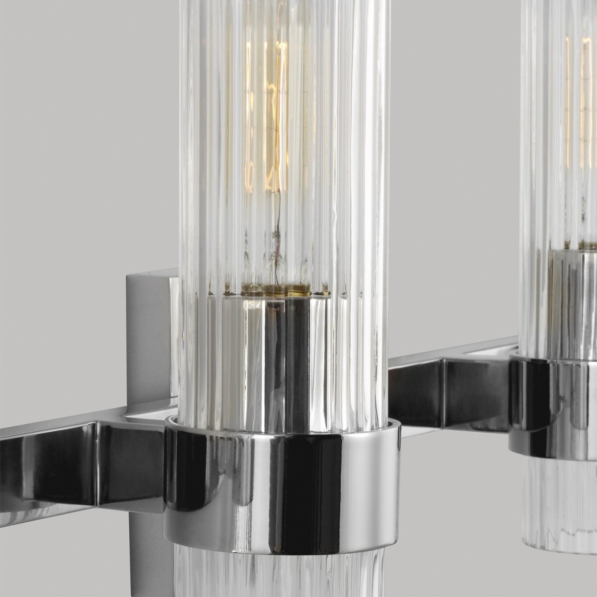 Luminaire de vanité Geneva - Nickel poli 30" by Visual Comfort Studio | Luminaires & cie
