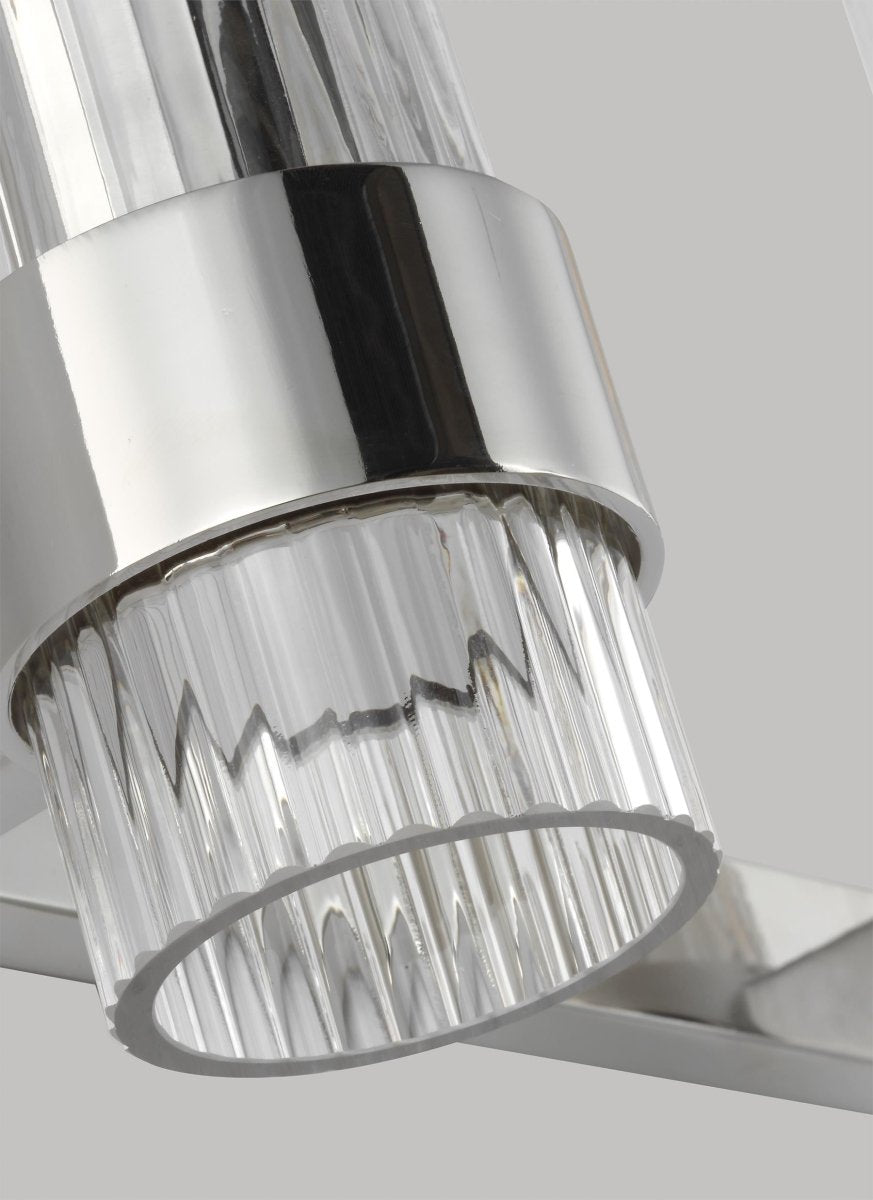 Luminaire de vanité Geneva - Nickel poli 30" by Visual Comfort Studio | Luminaires & cie