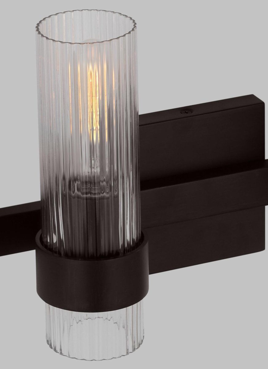 Luminaire de vanité Geneva - Nickel poli 30" by Visual Comfort Studio | Luminaires & cie