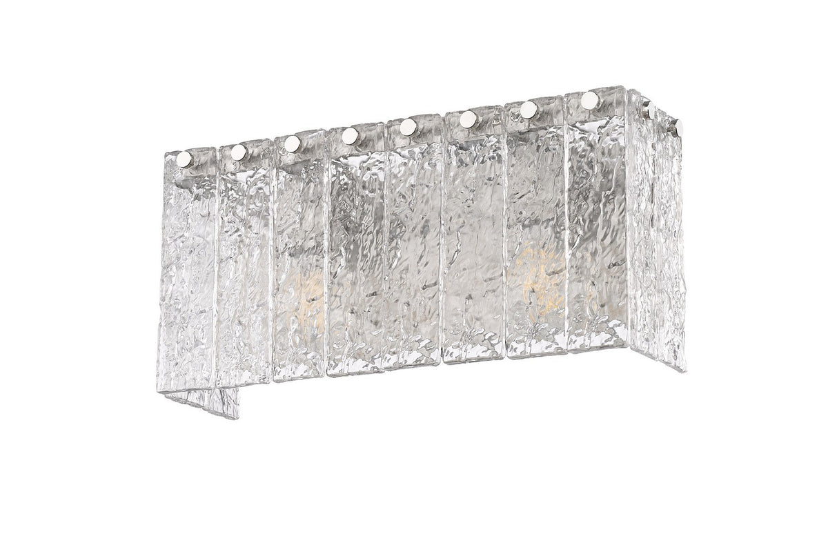 Barre d'éclairage de salle de bain Glacier Nickel brossé, 15" – vue 4