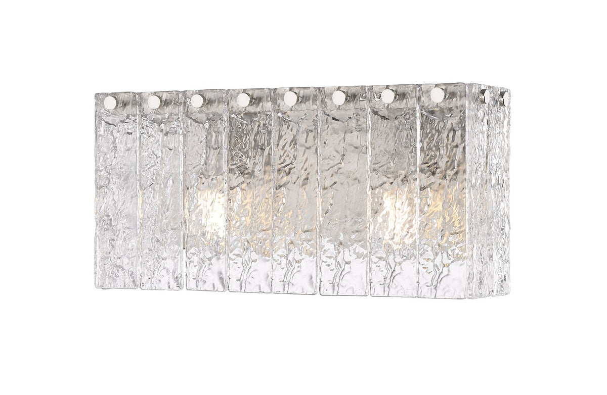 Barre d'éclairage de salle de bain Glacier Nickel brossé, 15" – Z-Lite