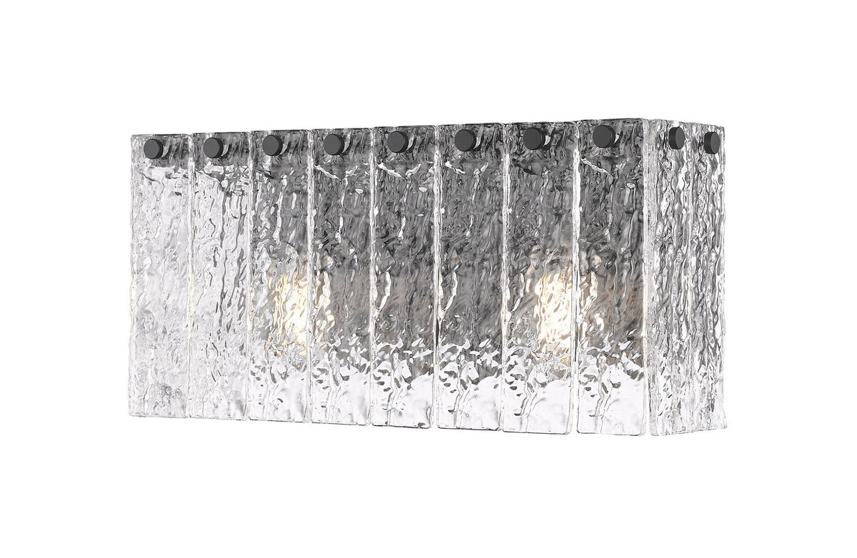Barre d'éclairage de salle de bain Glacier Noir mat, 15" – Z-Lite