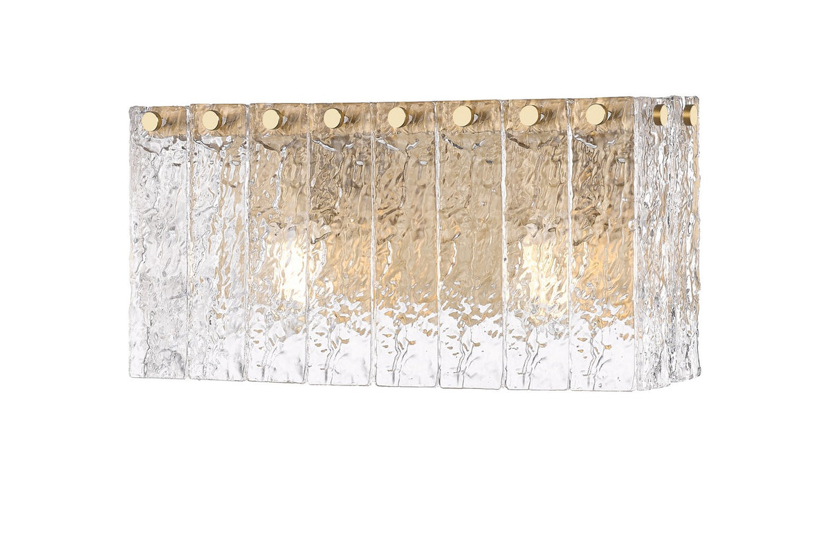 Barre d'éclairage de salle de bain Glacier Or moderne, 15" – Z-Lite