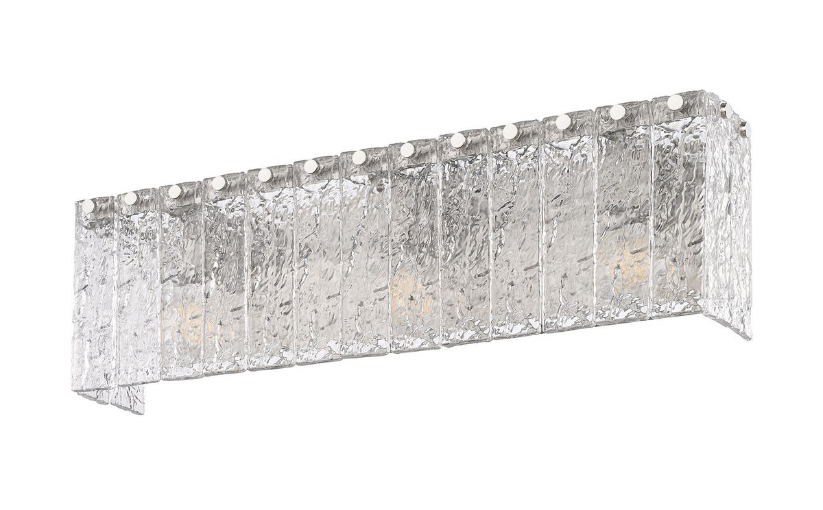 Barre d'éclairage de salle de bain Glacier Nickel brossé, 24" – vue 4