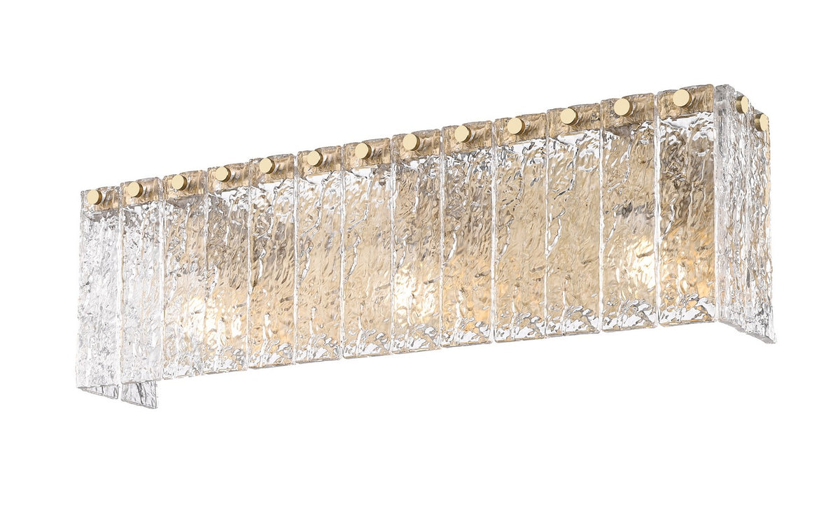 Barre d'éclairage de salle de bain Glacier Or moderne, 24" – vue 2