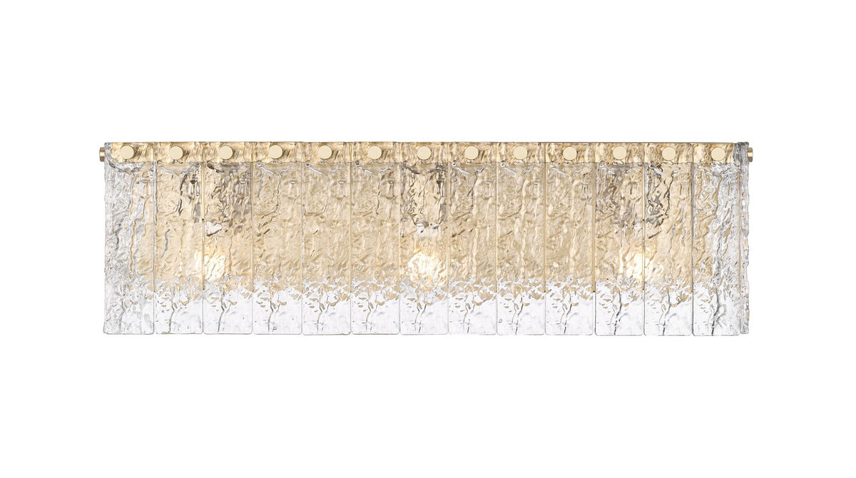 Barre d'éclairage de salle de bain Glacier Or moderne, 24" – vue 3