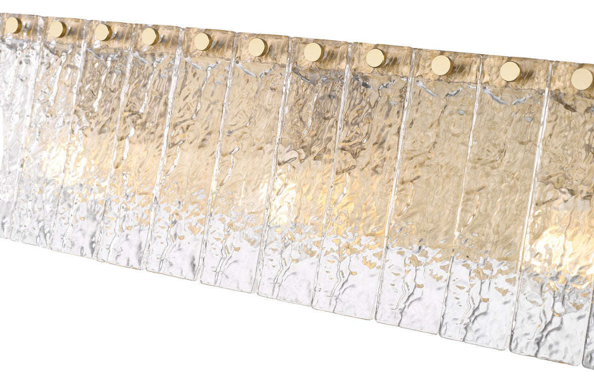 Barre d'éclairage de salle de bain Glacier Or moderne, 24" – vue 5