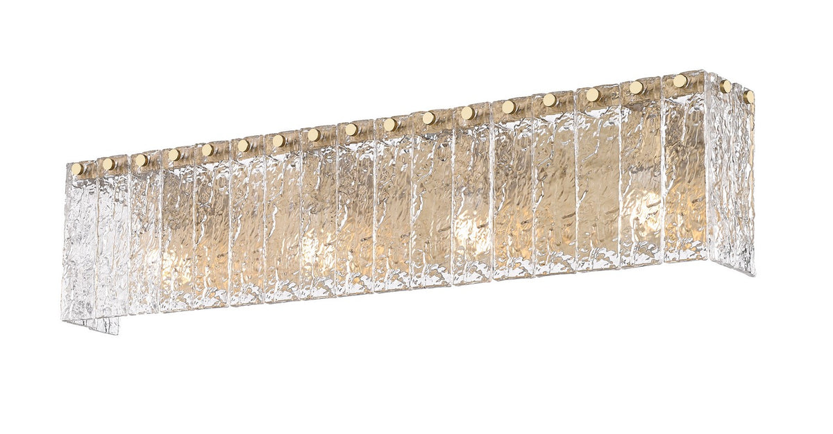 Barre d'éclairage de salle de bain Glacier Or moderne, 31 1/4" – vue 2