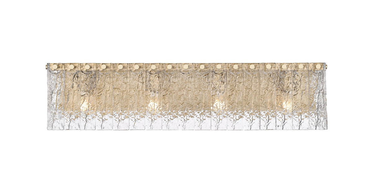 Barre d'éclairage de salle de bain Glacier Or moderne, 31 1/4" – vue 3