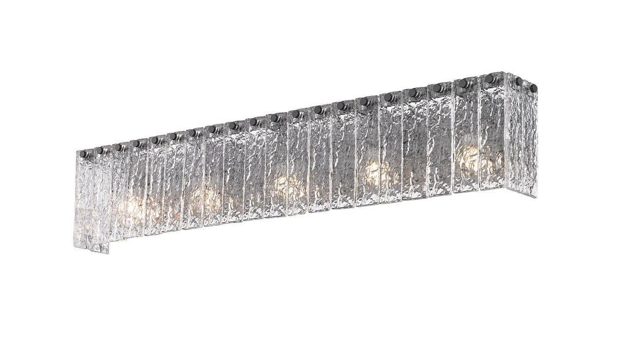 Barre d'éclairage de salle de bain Glacier Noir mat, 36 3/4" – vue 2
