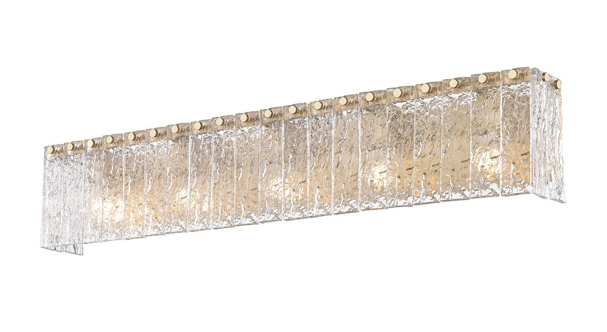 Barre d'éclairage de salle de bain Glacier Or moderne, 36 3/4" – vue 2