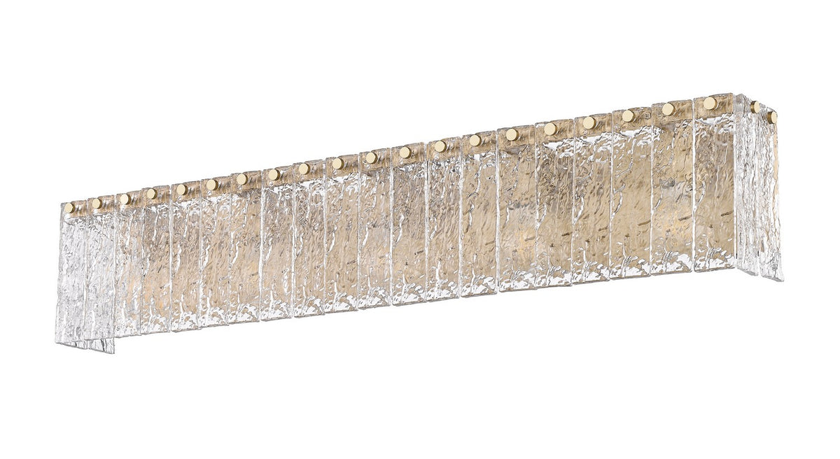 Barre d'éclairage de salle de bain Glacier Or moderne, 36 3/4" – vue 4