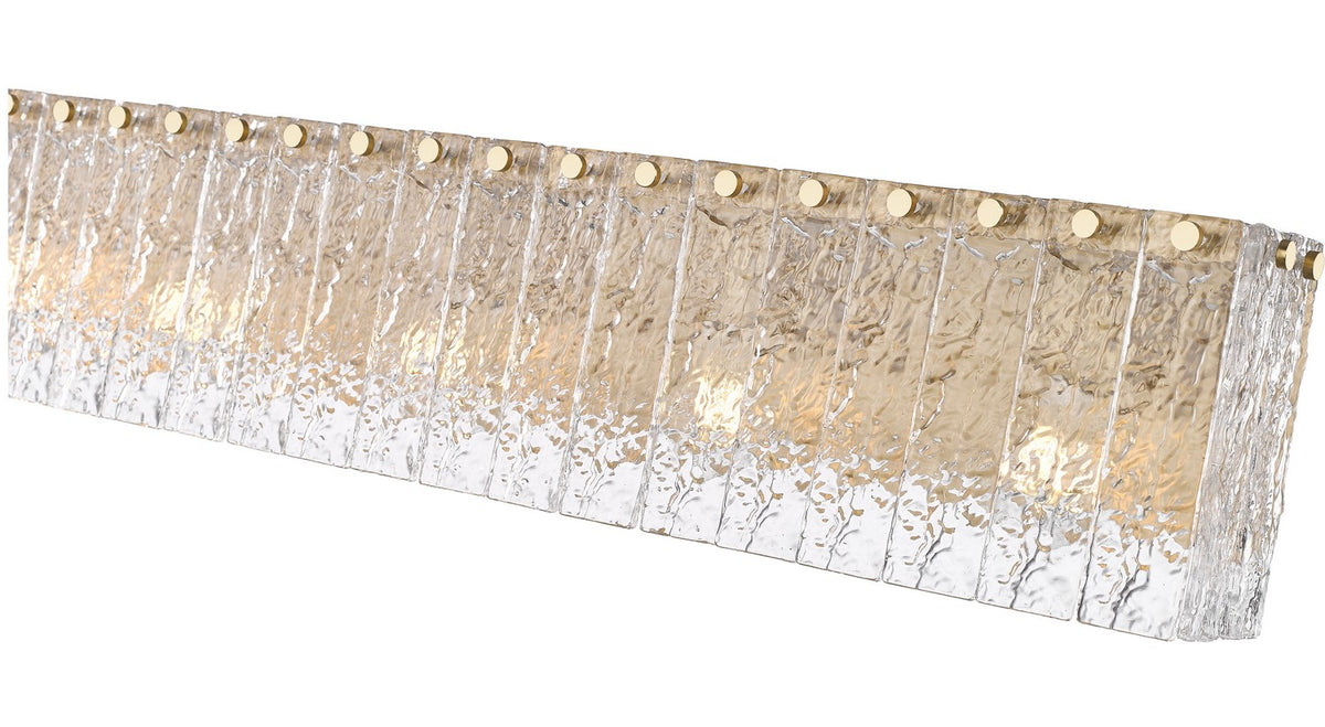 Barre d'éclairage de salle de bain Glacier Or moderne, 36 3/4" – vue 5