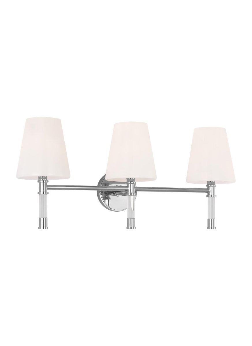 Luminaire de vanité Hanover - Nickel poli 34 1/8" by Visual Comfort Studio | Luminaires & cie