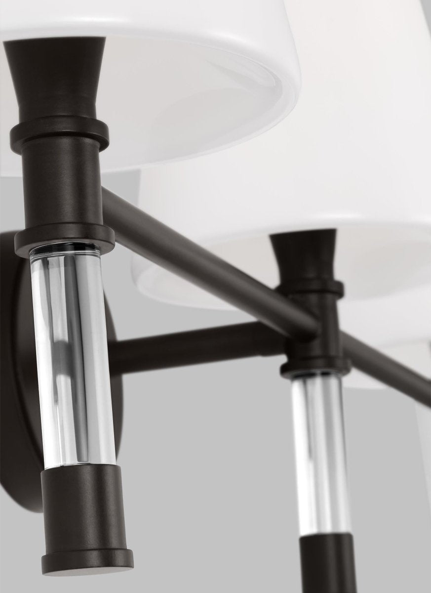Luminaire de vanité Hanover - Nickel poli 34 1/8" by Visual Comfort Studio | Luminaires & cie