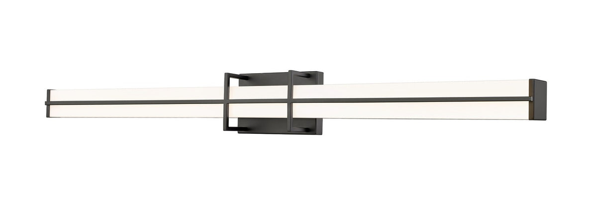 Barre d'éclairage de salle de bain Harrison Noir mat, 40" – Z-Lite