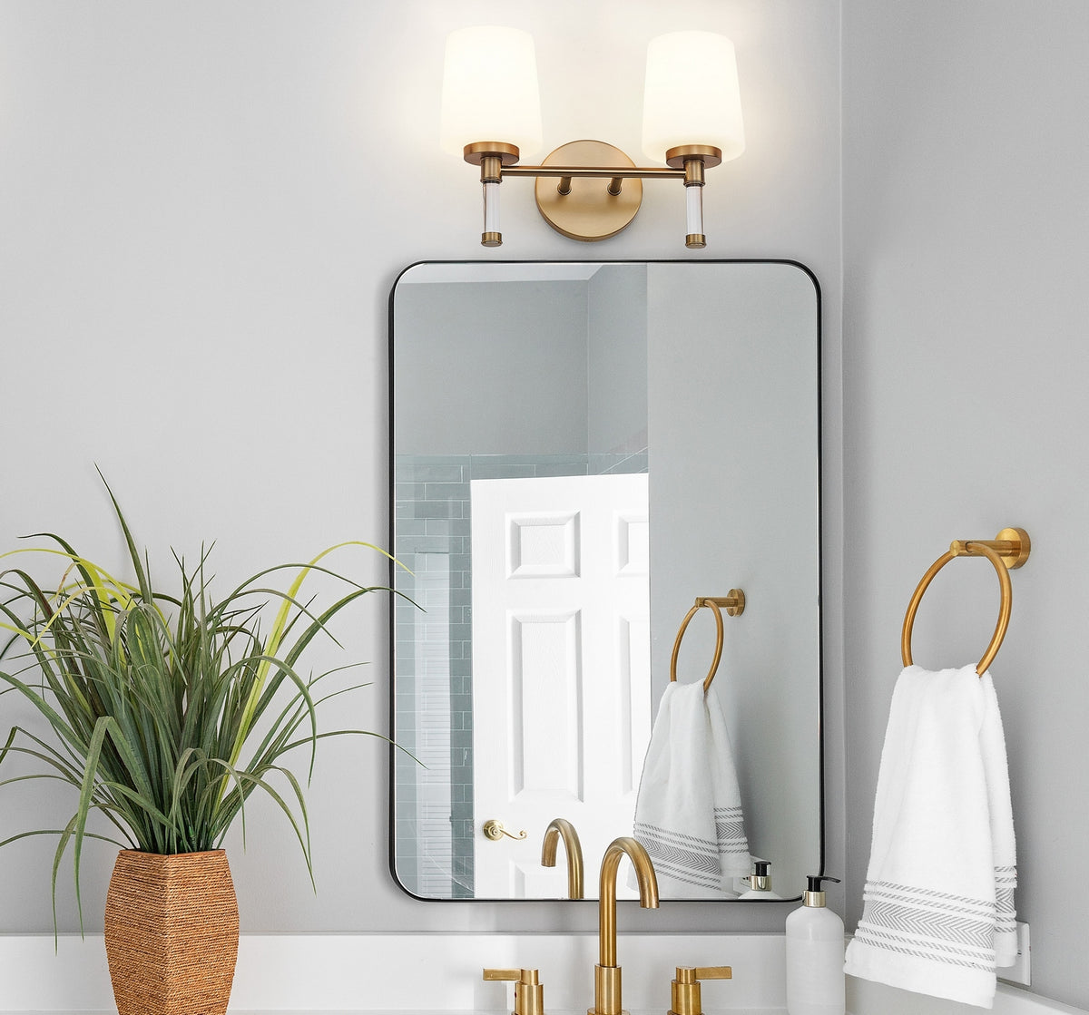 Luminaire de vanité Henri Or moderne, 14" – vue 7