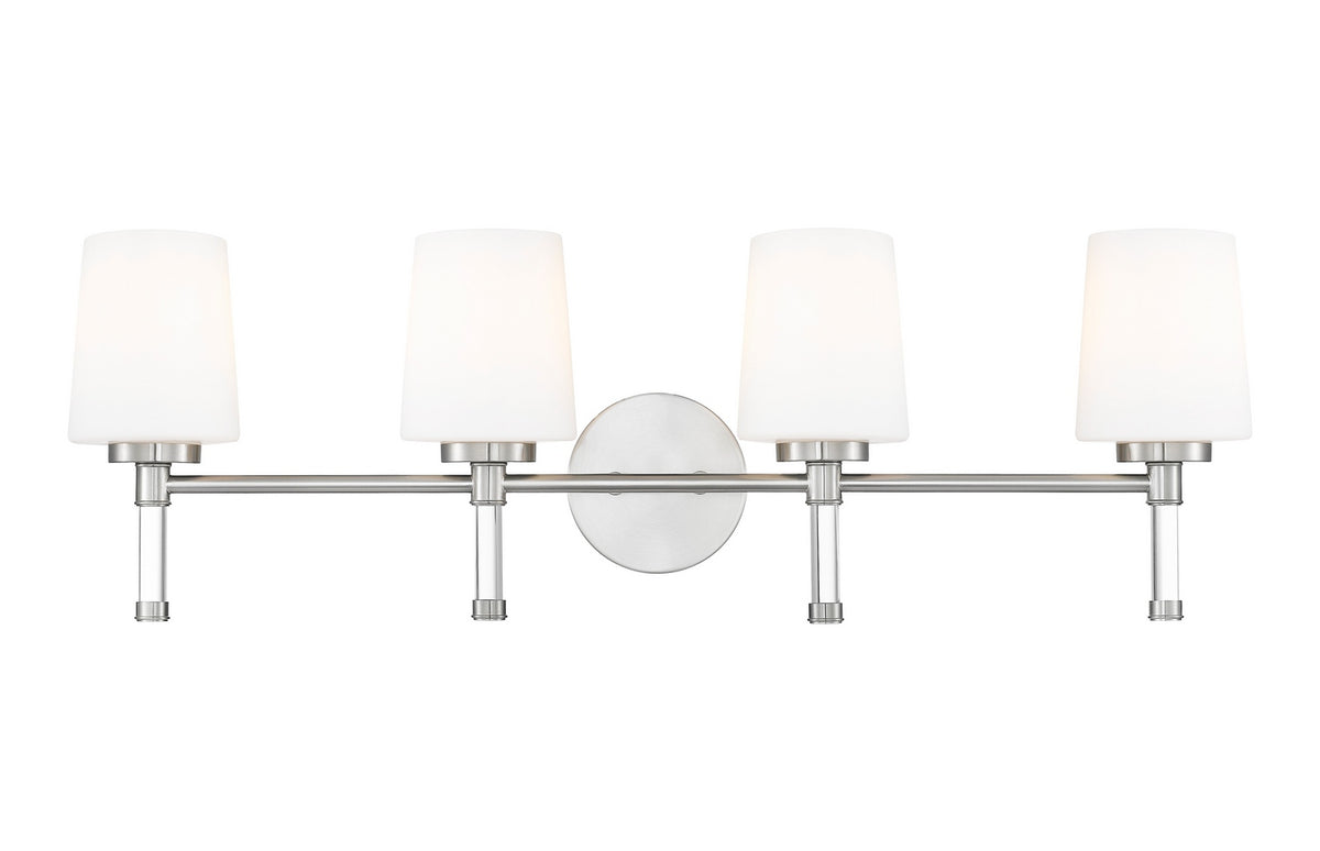 Luminaire de vanité Henri Nickel brossé, 32" – vue 3
