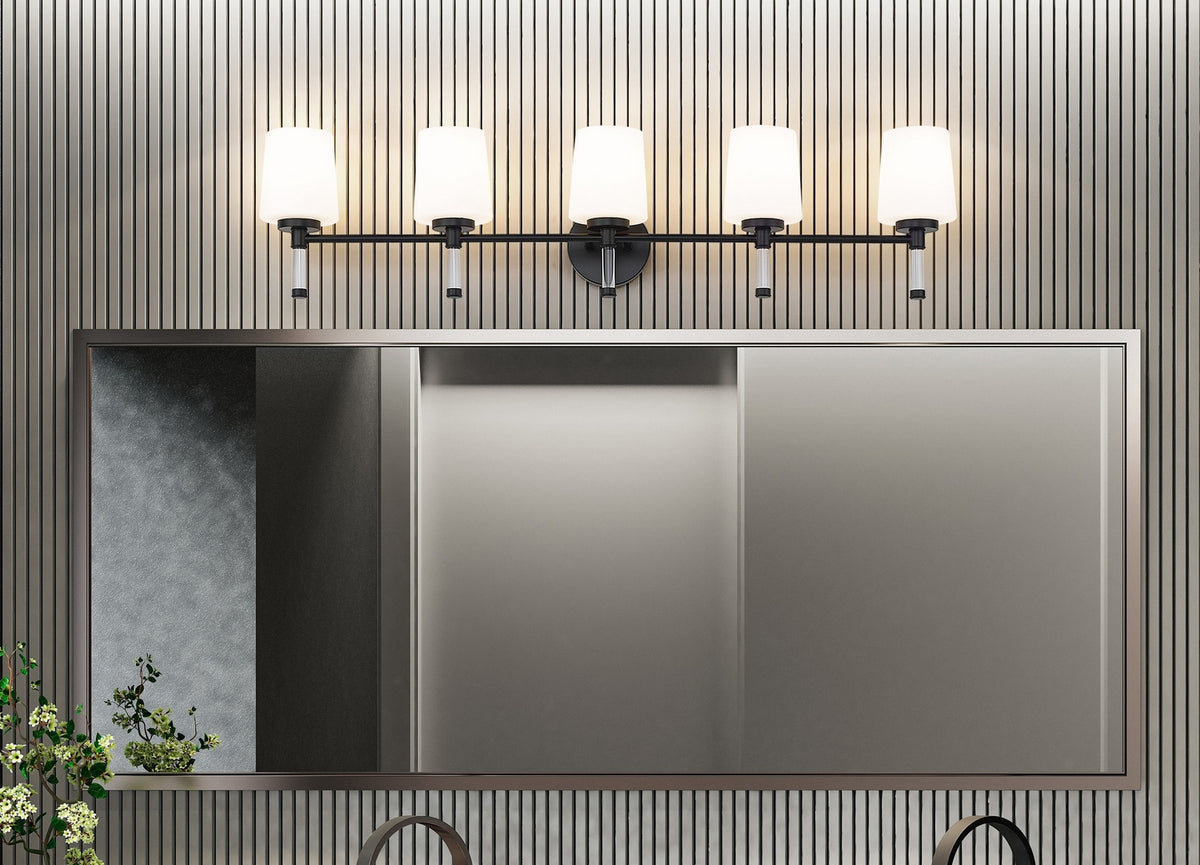 Luminaire de vanité Henri Noir mat, 42" – vue 7