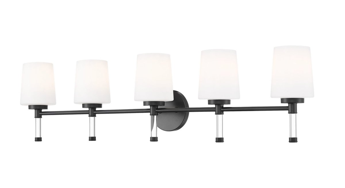 Luminaire de vanité Henri - Noir mat 42" by Z-Lite | Luminaires & cie