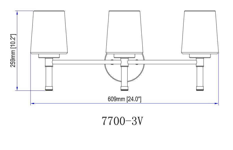 Luminaire de vanité Henri - Or moderne 42" by Z-Lite | Luminaires & cie