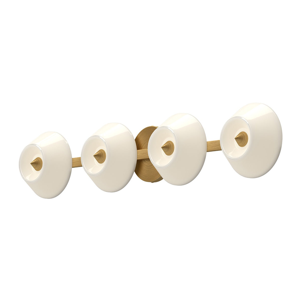 Luminaire de vanité Holt Or brossé/Verre opale, 29 1/2" – Kuzco Lighting