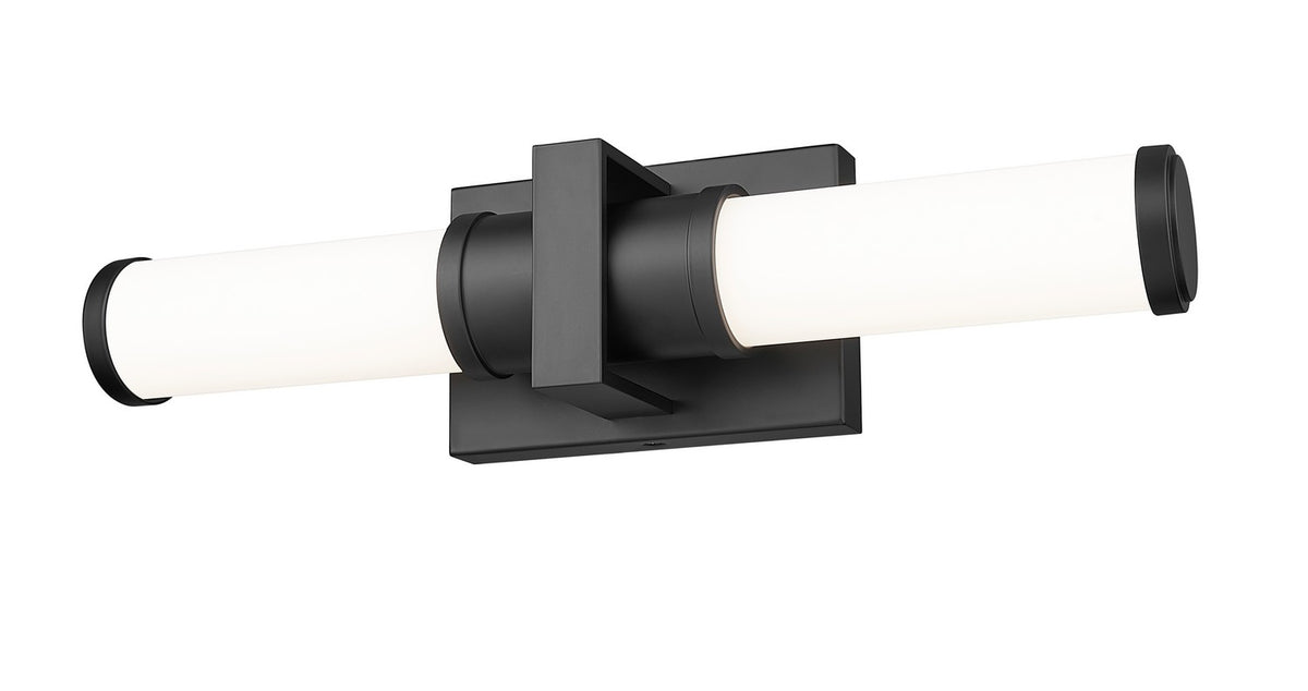 Barre d'éclairage de salle de bain Idris Noir mat, 18 1/2" – vue 2