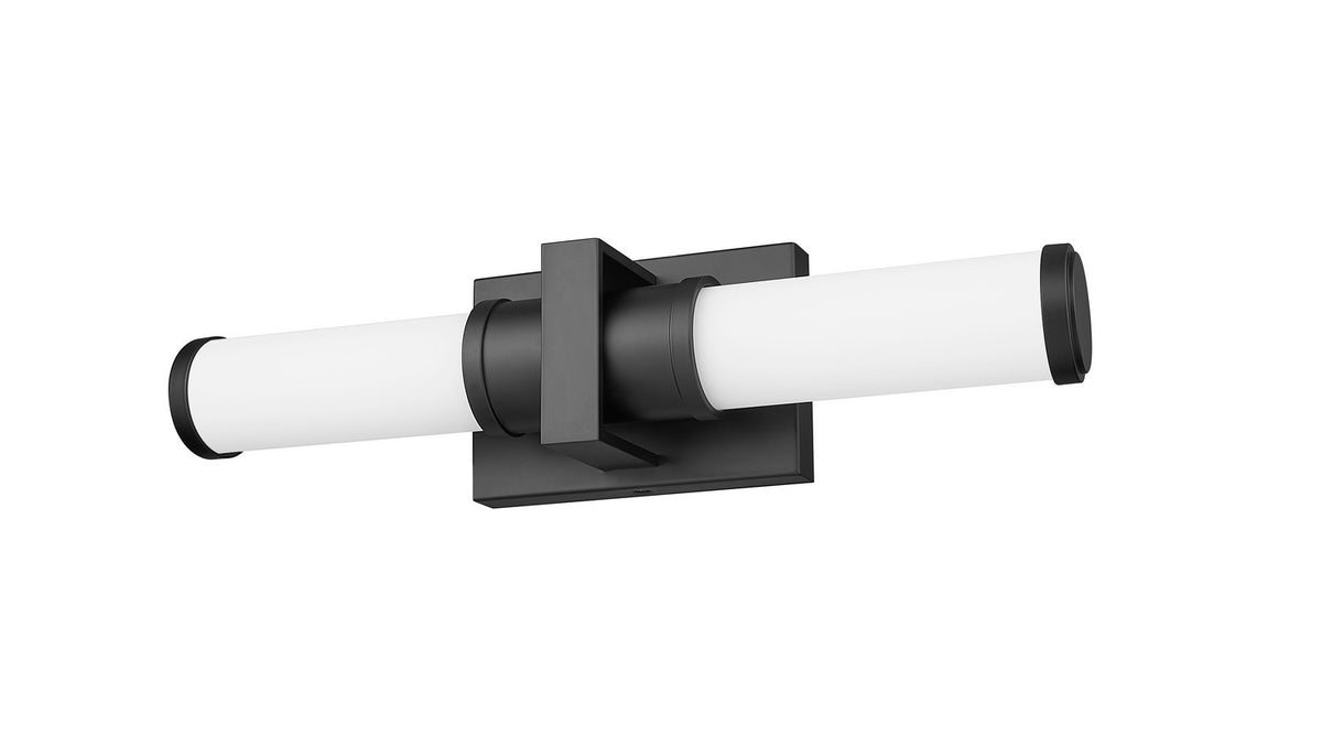 Barre d'éclairage de salle de bain Idris Noir mat, 18 1/2" – vue 4
