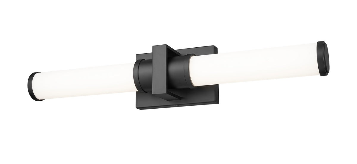 Barre d'éclairage de salle de bain Idris Noir mat, 25 1/2" – vue 2