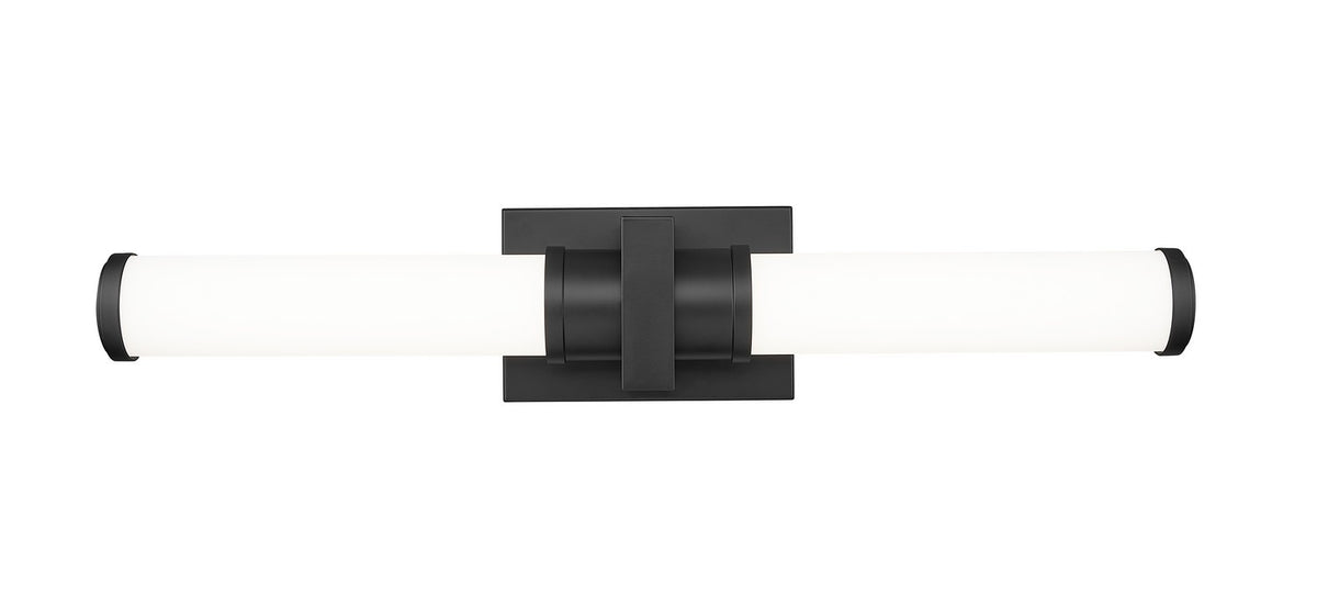 Barre d'éclairage de salle de bain Idris Noir mat, 25 1/2" – vue 3
