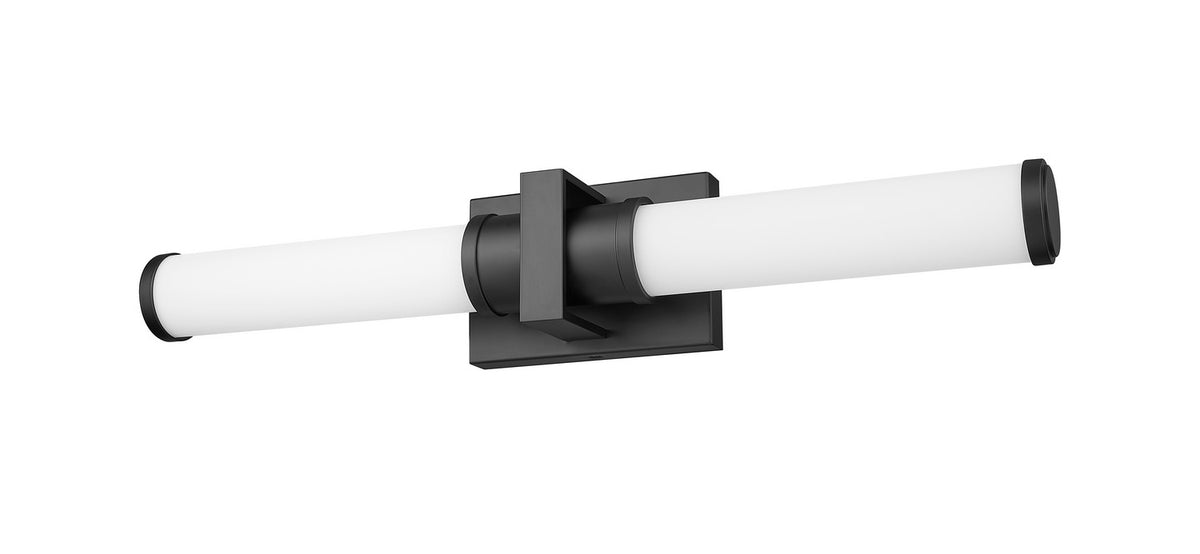 Barre d'éclairage de salle de bain Idris Noir mat, 25 1/2" – vue 4