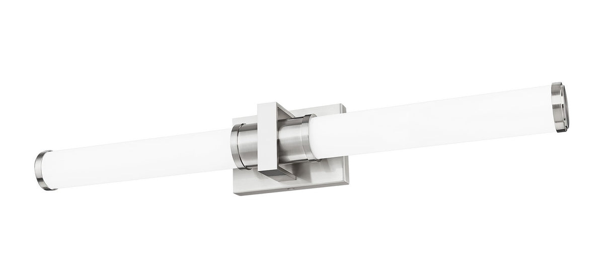 Barre d'éclairage de salle de bain Idris Nickel brossé, 32 1/2" – vue 2
